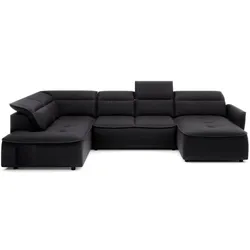 Wohnlandschaft Murillo Stoff Black