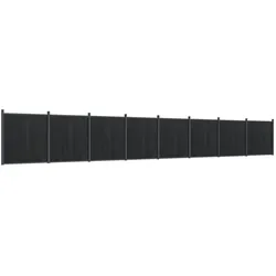 vidaXL Zaunelement Grau 1391x186 cm WPC