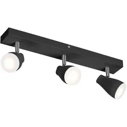 OSRAM LED Spot Pear 3er Deckenstrahler Schwarz - bietet gerichtetes Licht mit warmweißer Lichtfarbe, mit flexiblem GU10-Strahler, GU10-Lampen enthalten