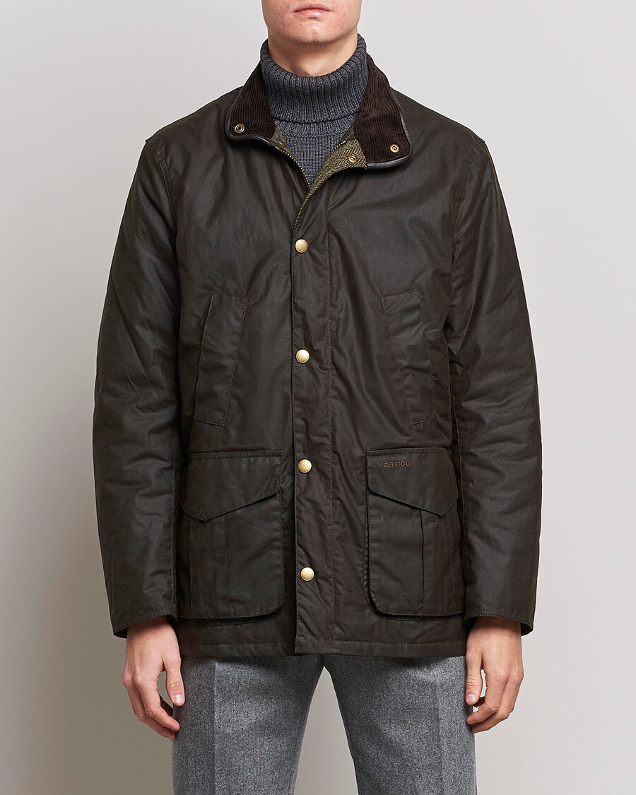 Barbour Lifestyle Hereford Wax Jacket Olive men M Grøn