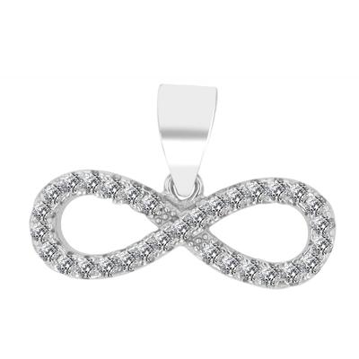 Kettenanhänger ADELIA´S "zeitloser Unendlichkeitszeichen Anhänger aus 925 Sterling Silber", silber, Schmuckanhänger, Damen, Silber 925 (Sterlingsilber), Kettenanhänger