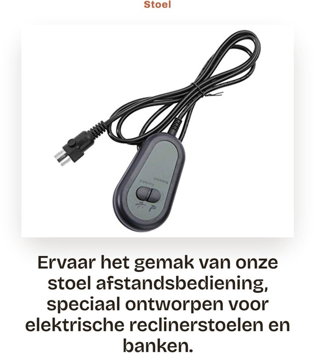 Dailygoods Handschakelaar Controller voor Elektrische Recliner Stoel