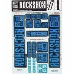 Rock Shox Decal Kit Water Blue für BoXXer/Domain Dual Crown