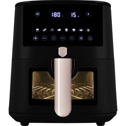 BerlingerHaus BH9488 Heißluft-Fritteuse 5 l 1400 W Antihaftbeschichtung, Heißluft-Funktion, Sichtfenster, Timerfunktion, digitaler Timer Schwarz, Roségold BH/9488