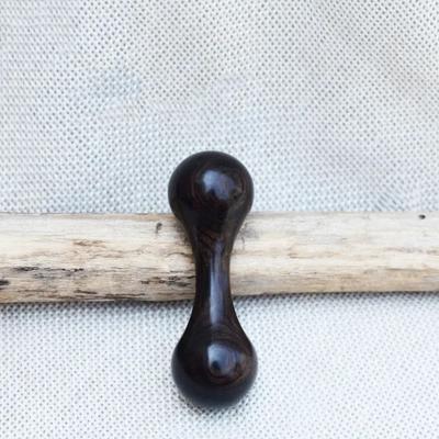 Inspired Finds Wooden Finger Gyro Stress Relief Toy Rosewood & Ebony Fidget Spinner black