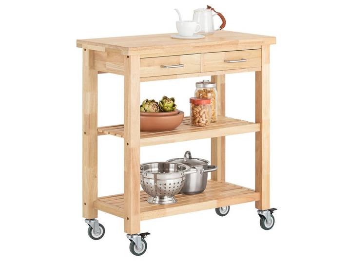 SERVIERWAGEN Gummiholz
