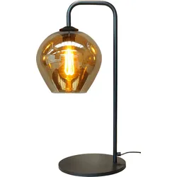 masterlight Tischleuchte Quinto Glas Grau Rauch