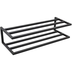 LOFT42 Stora Wandschuhregal Doppelt – Metall – Schwarz