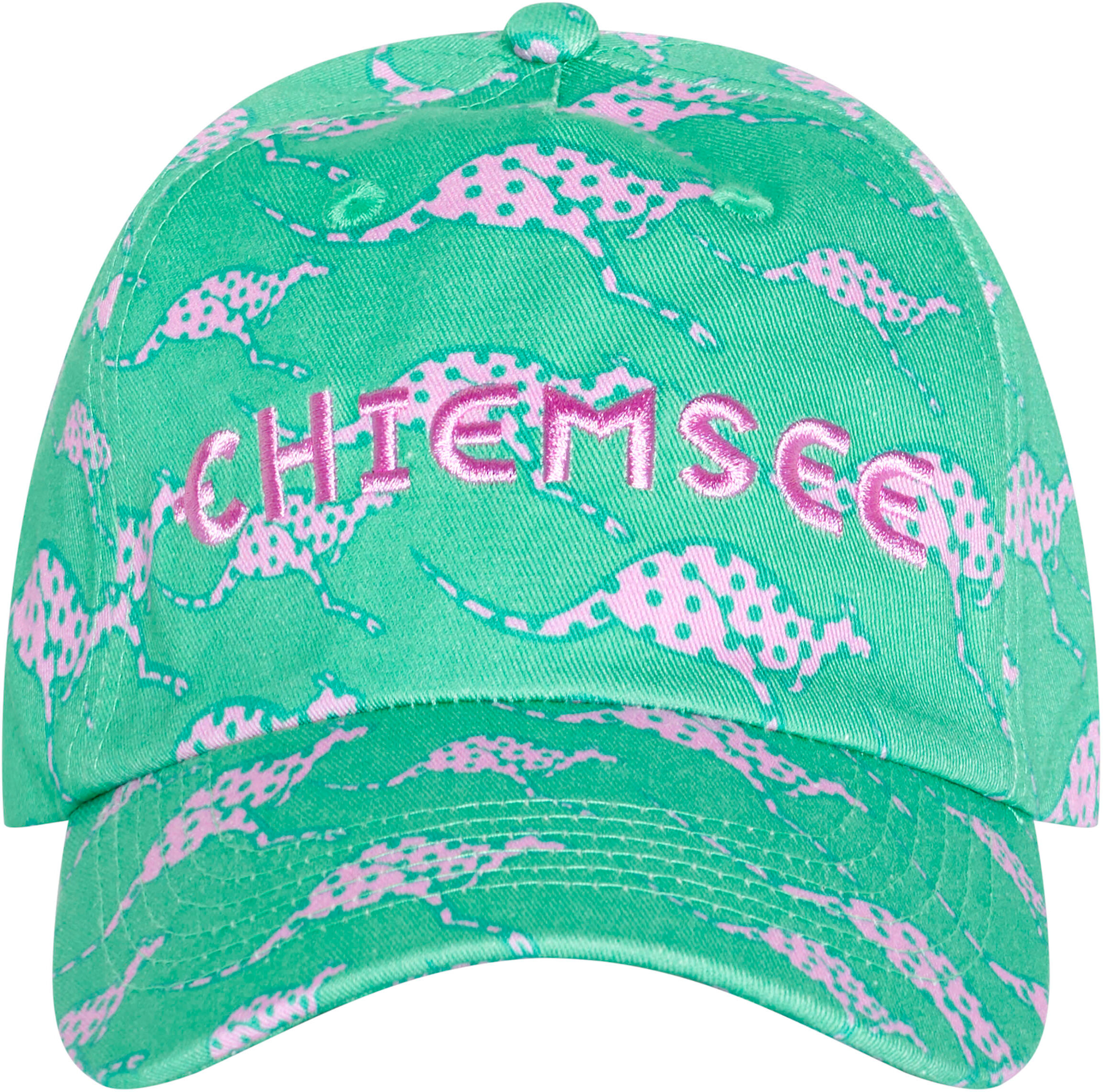Baseball Cap CHIEMSEE, Herren, marine grün, Baumwolle, mehrfarbig, Caps, - in frischen Farbkombinationen
