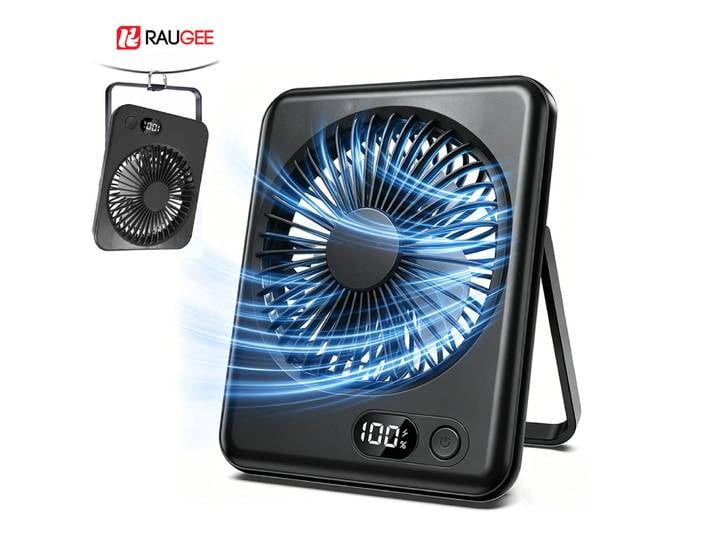 Ventilateur de bureau, mini ventilateur portable, ventilateur de table pliable, 20000/1200mAh, ventilateur mural rechargeable par USB, ventilateur de bureau pour étudiants, ventilateur à suspendre,