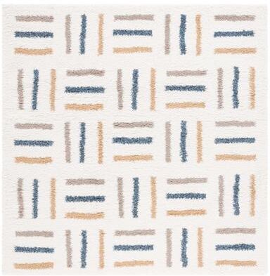 SAFAVIEH Calico Shag Tytti Geometric 1.5-inch Thick Rug