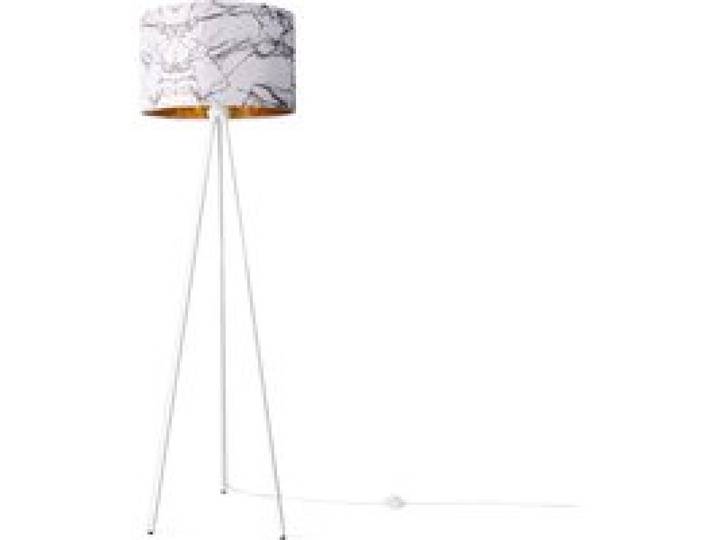 Lampadaire Rica or blanc