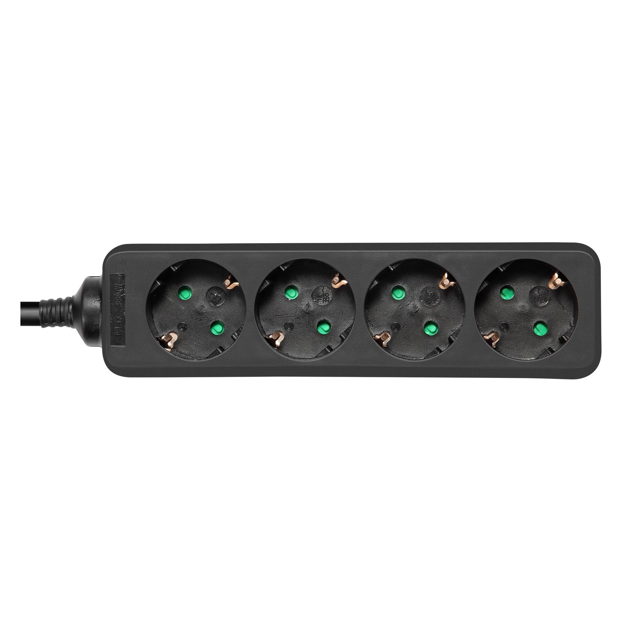 Deltaco GT-0420 (4x, CEE 7/3, 1.50 m) (GT-0420)