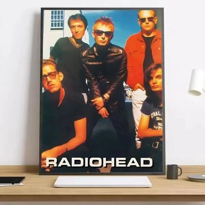 Uplift Treasures Radiohead Inspired Rainbow Canvas Wall Art Poster 3 15x20cmframeless