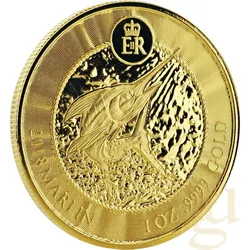 1 Unze Goldmünze Cayman Islands Marlin Speerfisch 2018