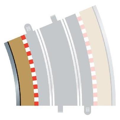 Scalextric R4 I/Bord.&Barr.(for 8235) 4 Stück (C8282)