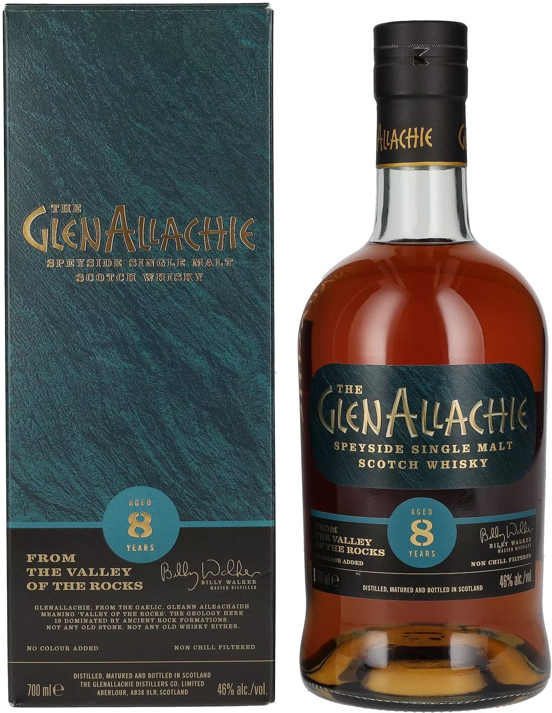The GlenAllachie 8 Years Old Speyside Single Malt 46% Vol. 0,7l in Geschenkbox
