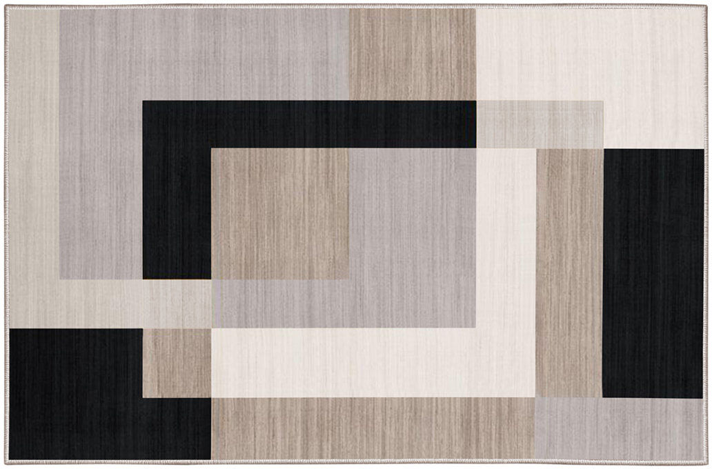 Metro Oriental Machine Tufted Shag Area Rug MILO NEUTRAL Rectangle 160 x 300 cm