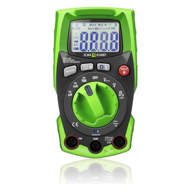 Elma Instruments Elma 6100BT IP65 Echt-Effektivwert-Multimeter mit Bluetooth Free APP und integriert (Hand-Multimeter) (5706445840472)