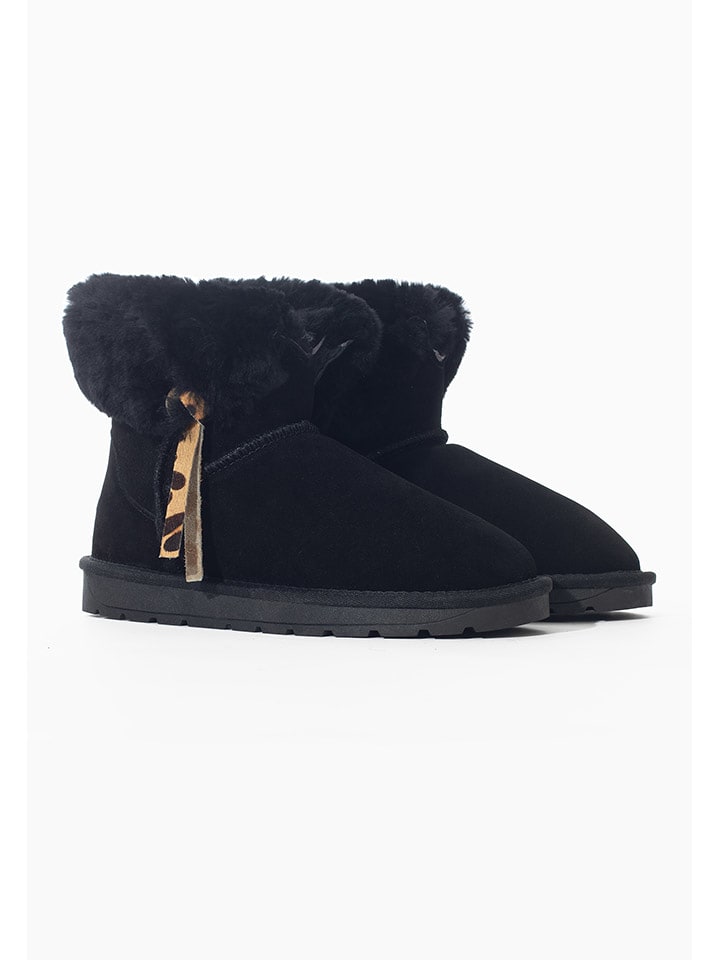 NICEBAY Leder-Winterboots "Litha" in Schwarz - 38
