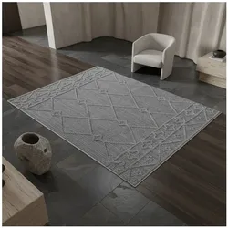 Teppich Outdoor IMST in Grau, im Berber-Stil, 200 x 290 cm