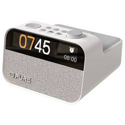 Pure Moment Charge Radiowecker DAB+ Bluetooth® Ambiente Licht, kabelloses Laden Baumwollweiß 252451