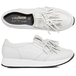 VITAFORM Damenslipper Hirschleder Fransendetails