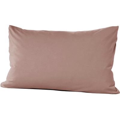 Kissenbezug PRIMERA "Primera Mako-Feinjersey Kissenbezug im Doppelpack", braun (nougat), B:40cm L:60cm, Feinjersey, Obermaterial: 100% Baumwolle, Kissenbezüge, Kissenbezug, In vielen Uni-Tönen