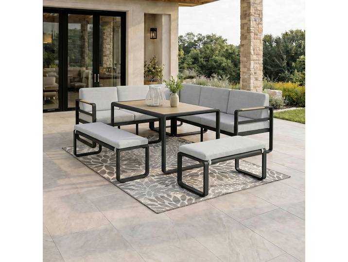 Dining-loungeset 5-teilig