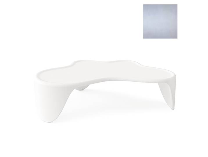SLIDE table basse SLOTH (Argent brillant - polyuréthane)