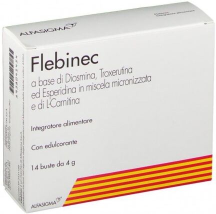 Alfasigma Spa Flebinec Integratore Tono Venoso E Drenaggio Linfatico 14bst