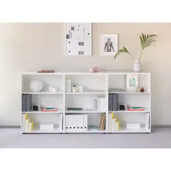 Büro Aktenregal Weiß klein Pyram
