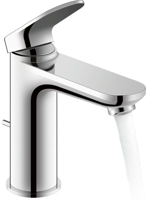 Duravit M Wave Waschtischarmatur WA1020001010 Ausladung 122mm, mit Zugstangen-Ablaufgarnitur, chrom