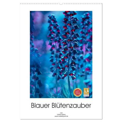 Blauer Blütenzauber (Wandkalender 2026 DIN A2 hoch), CALVENDO Monatskalender