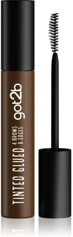 got2b Glued 4 Brows & Edges Sættegel til øjenbryn 2-i-1 Tinted Brown 16 ml