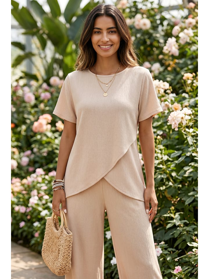 SOULSHAE 2tlg. Outfit in Beige - S/M