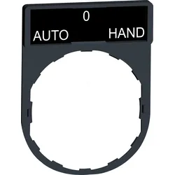 ZBY2385 - Schildträger 30x40mm, für Ø 22 Geräte, m. Schild AUTO-O-HAND