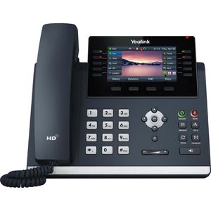 Yealink Telefon SIP-T46U, schwarz, schnurgebunden