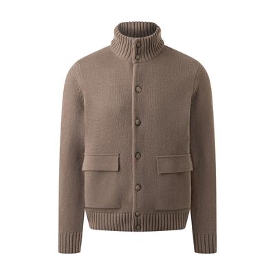 Strickjacke MAERZ MUENCHEN "Maerz Muenchen 513800 Strickjacke Herren Bekleidung", Herren, Gr. 50, braun, 100% Schurwolle, Strickjacken Strickjacke