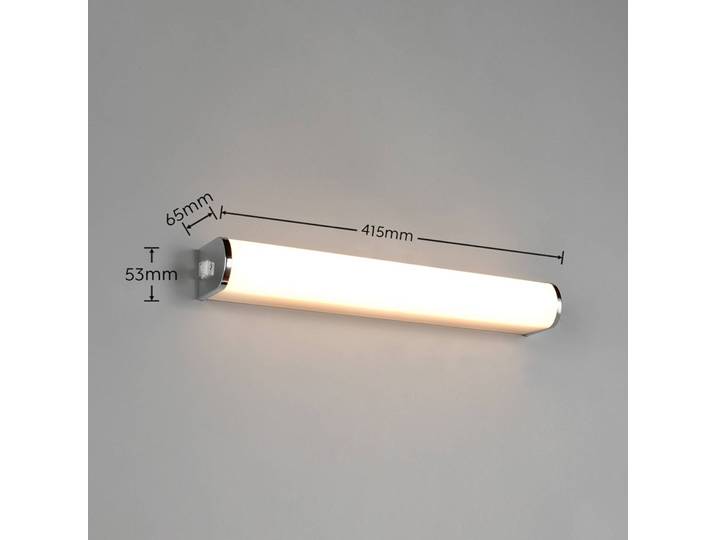 Trio Lighting Wandleuchte Giacomo, chrom / silber, für Badezimmer, Metall, Modern