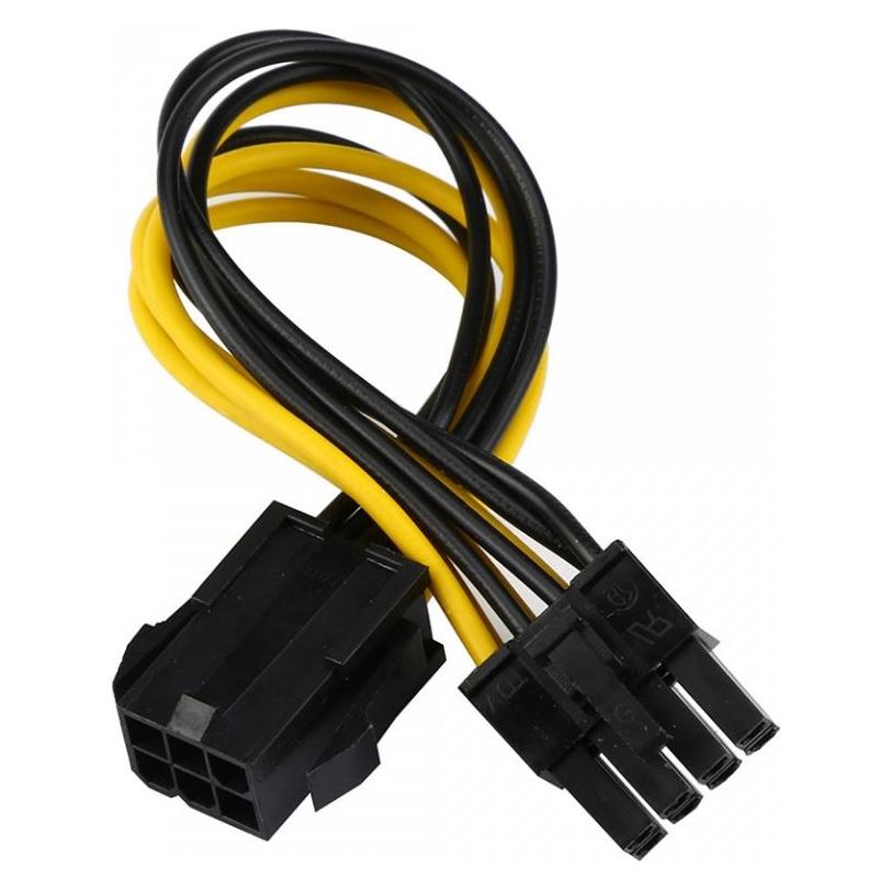 PowerGuard PCI-E 6-Pin zu 8-Pin GPU Grafikkarten Adapter Strom Kabel (12 cm, 6 pin PCI-Express, 8 pin PCI-Express) (00023563)