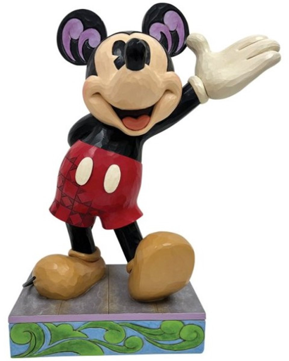 Disney Traditions Mickey Mouse Hello beeld voor volwassenen - Groot formaat