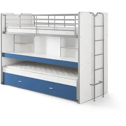 HOCHBETT Kalinda 222x161x102 aus Holzwerkstoff+Metall in Weiß/Blau