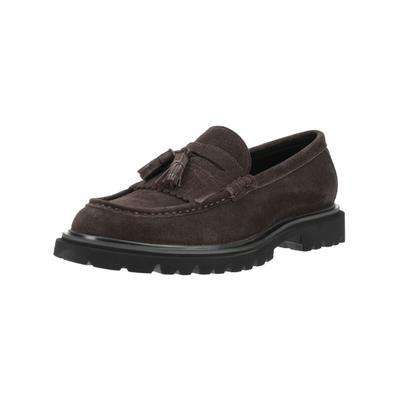 Slipper STEVE MADDEN "STEVE MADDEN Slipper Veloursleder", Herren, Gr. 46, braun (dunkelbraun), Veloursleder, Schuhe Slipper