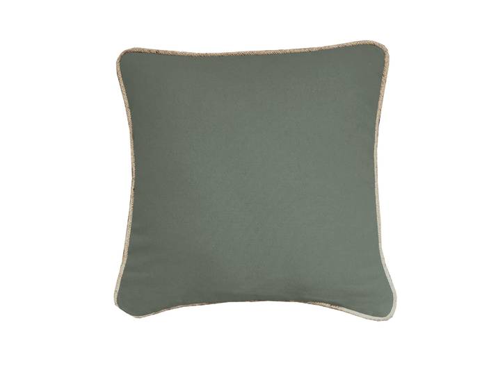 Coussin uni biais en jute - Blancheporte