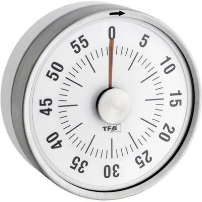 TFA Dostmann Puck Timer Weiß analog