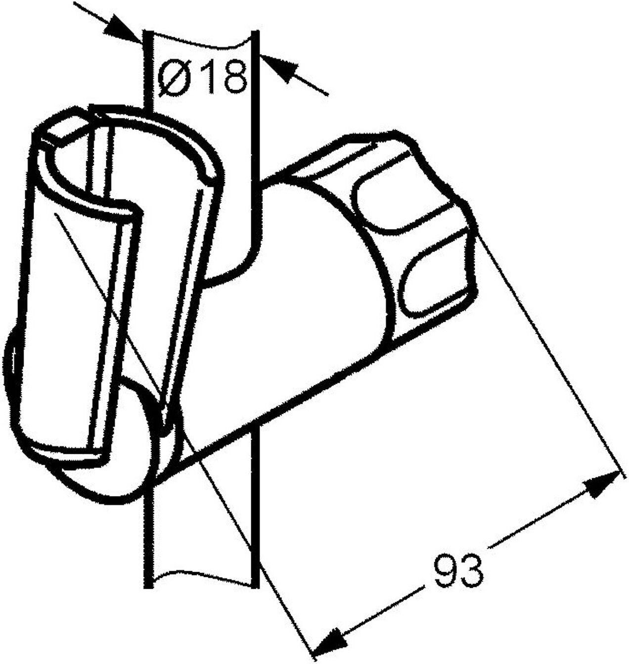 Kludi Logo glijschuifkraan chroom