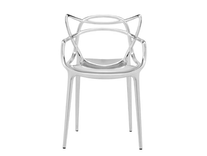 Kartell - Masters Stuhl, metallic verchromt