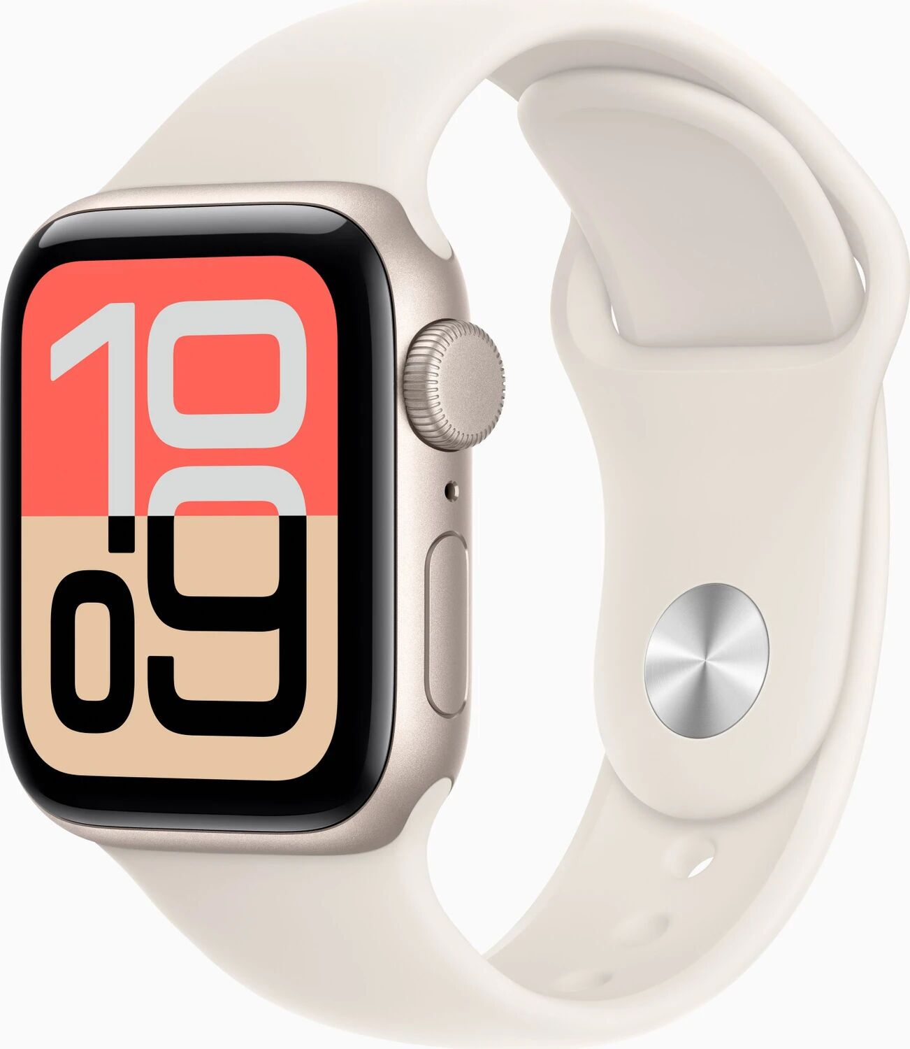 Apple Watch SE 3 40 mm (2025)   GPS   Starlight   Sport Band Starlight S/M - Refurbished