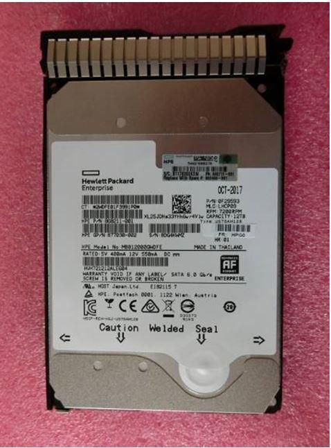 HPE 882400-001, 12 TB, 7200 RPM, 2.5", Serial ATA III